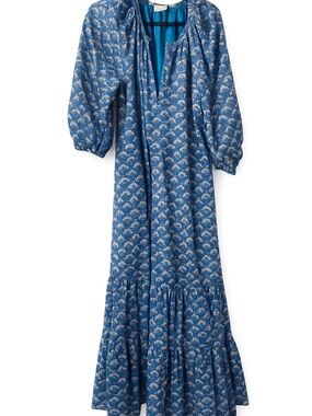 Tuckernuck indigo Peacock lyles dress size XL